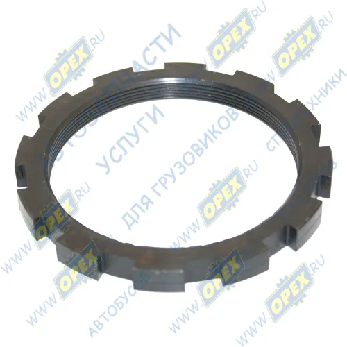 711W90620-0049 Гайка (круглая) С/И М88х1,5 h=10 лев. резьба ступицы задней правой MCP16 CNHTC 711W90620-0049 Howo