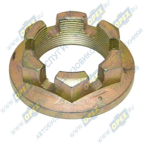 2601334052 Гайка ГОСТ-5918 М40х1,5 h=21 К=50 корончатая вала карданного Howo