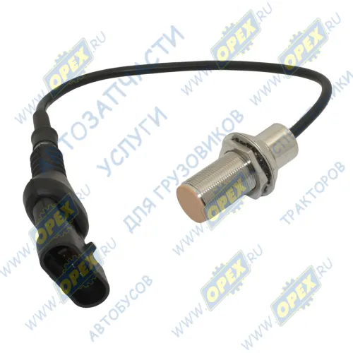 811W25503-0001 Датчик стоп-сигнала М18х1 две гайки К=24 с проводом L=250 плоский разъем 4 контакта HOWO T5G/C7H HW51-00461/AZ9X2558030001 Howo