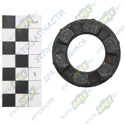 2402B-072 Гайка С/И М30х1,5 h=29 К=46 корончатая, фланцевая хвостовика JAC1