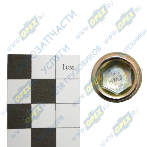 Q62404 Пробка DIN906 М20х1,75 h=22 коническая с магнитом под внутр.шестигр-к 12 сливная КАМАЗ-Compass JAC2