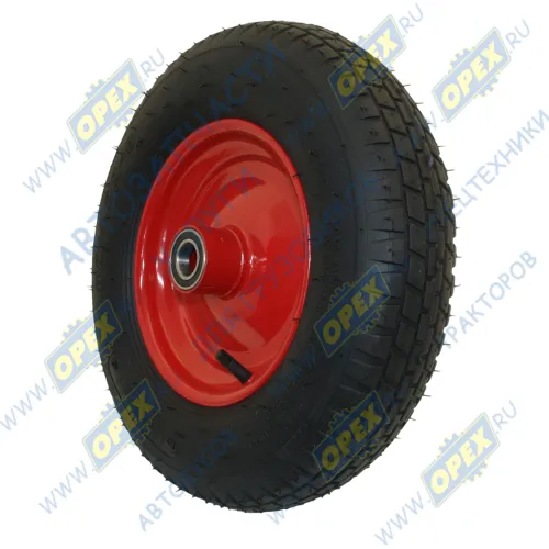 4.00х8 4PR ST-15 2.50х8 25х110 Колесо опорное 4.00-8 на щетку в сб с шиной и подшипником под ось 25мм L-Power