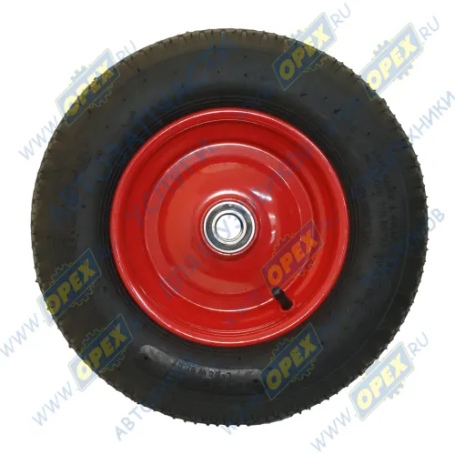 4.00х8 4PR ST-15 2.50х8 25х110 Колесо опорное 4.00-8 на щетку в сб с шиной и подшипником под ось 25мм L-Power1