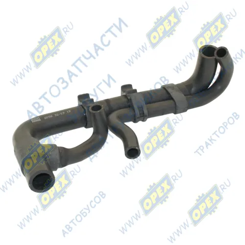 6058.32 Шланг (патрубок) тройной, кривой (2 изг.) ф19х27 L=180/кривой (4 изг.) ф19х27 L=500/кривой (2 изг.) ф30х41 L=670 (тройник, хомуты) радиатора P/G/R/T S Lema