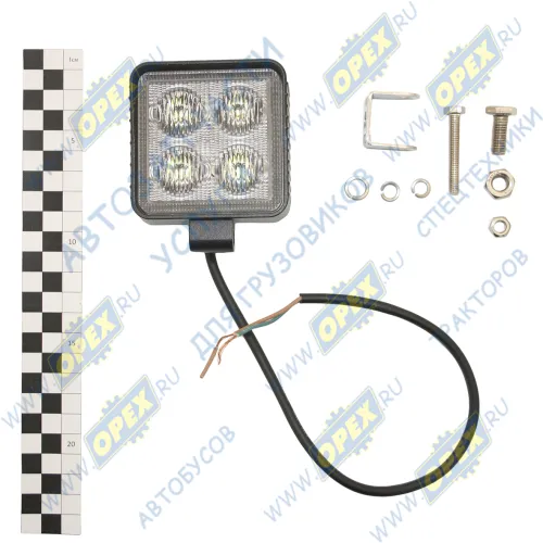 1520SF Фара рабочего света светодиодная КВАДРАТНАЯ; 20 вт ближний 73х86х39мм диоды Osram LT1