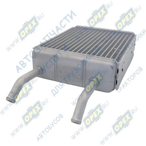 LRh 0337b Радиатор отопителя ГАЗ-3307; 2 выхода; под шланг ф16; н/о алюминий (патрубок L=100) Luzar4