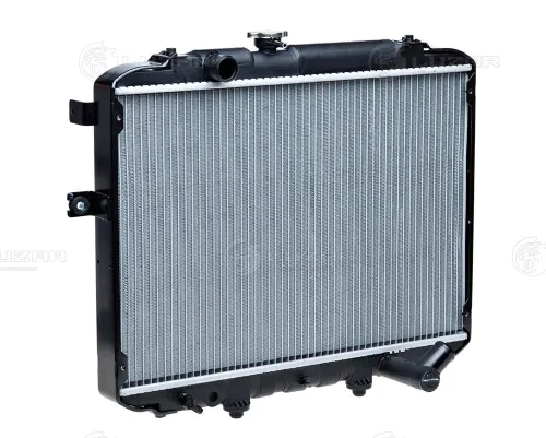LRC08B4 Радиатор водяной 1-рядн. 2хd=35/1хd=0,8/1хd=10, 600х420/ двигателя Porter HYUNDAI H-100 [97-] 2.5 D Luzar