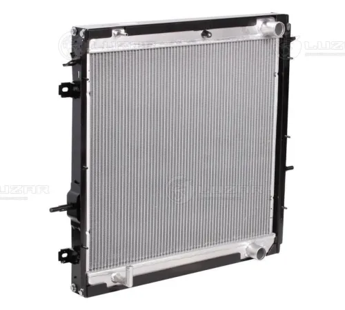 LRc 0340 Радиатор системы охлаждения ГАЗон Next (16-) c дв. ЯМЗ (алюм.); дв.ЯМЗ-534 (алюм) Н/О а/м после 2016г.в. (крепление два штуцера сбоку) Luzar