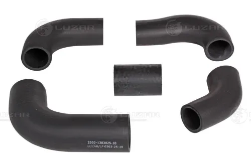 LPK 0306 Комплект патрубков основного отопителя Газель (дв.ЗМЗ-406); ГАЗ 3302 ГАЗель (406) (4шт.) Luzar