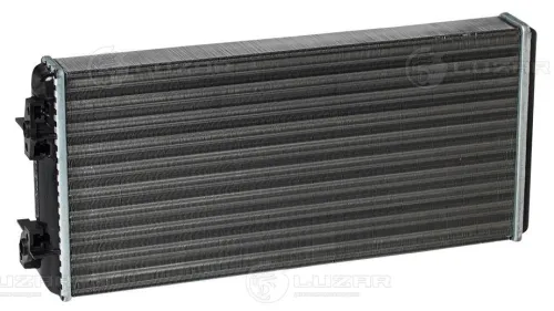 LRh 1240 Радиатор отопителя МАЗ-5440,6430 (ЕВРО-3) (алюм) 410х195х50;2отв.ф14 под переходник; (фланцы 0°) Luzar