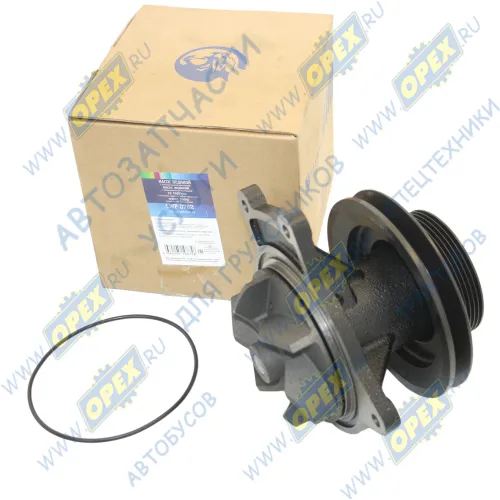 LWP 0762 Насос водяной КАМАЗ-Евро4 со шкивом под A/C; шкив 100/160мм, 8PK Luzar