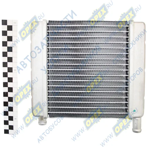 LRh 0681 Радиатор отопителя МТЗ-320 патрубки в одну сторону Luzar1