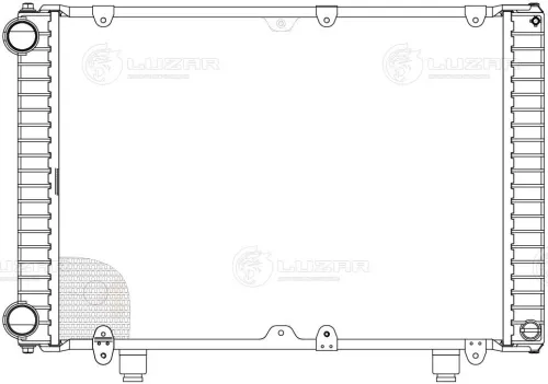 LRc 0303 Радиатор водяной Газель Бизнес (дв.УМЗ-4216); паяный, алюм.повыш. теплоотдача Luzar