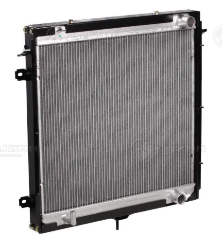 LRc 0341 Радиатор системы охлаждения ГАЗон NEXT с дв. ЯМЗ 53441 (до 04.2016г.), 3-х точечное крепл. (аналог TRM 2831- ШААЗ; дв.ЯМЗ-534 (алюм) (крепление один штуцер снизу) Luzar
