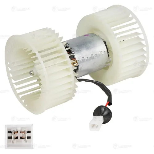 LFh 1603 Электродвигатель отопителя Iveco Stralis (с крыльчатками) IVECO Stralis (2007-2013);  (квадр. разъем) Luzar