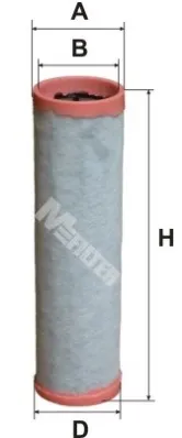 A 582/1 Фильтр воздушный (элемент вторичный) A=107 H=385 Deutz,Massey Ferguson,Liebherr,Volvo VOLVO L45 (1998-2009) M-Filter