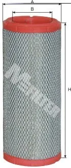 A 1025 Фильтр воздушный (элемент) ЭФВ внешний основной ф127, Н=312 H304 D129 d81\ Case JOHN DEERE,BOBCAT VOLVO MC60 (2003-2011); C 13 145/2 M-Filter