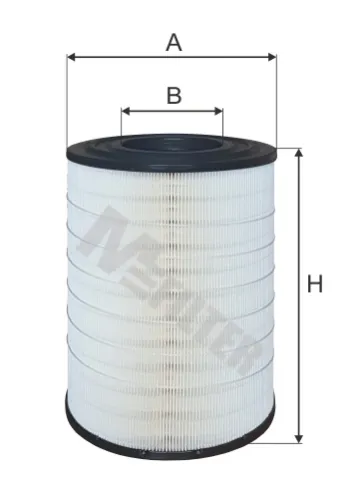 A 574 Фильтр воздушный A=249 B=119 H=383 MAN L2000/M2000, MB Unimog MAN Bus (1970-2020), MB Unimog (1966-2020), RVI LCV (1970-2020); C 25 730/1 M-Filter