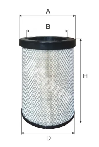 A 865/1 Фильтр воздушный (внутренний) H=331 D=185 \ CATERPILLAR M-Filter