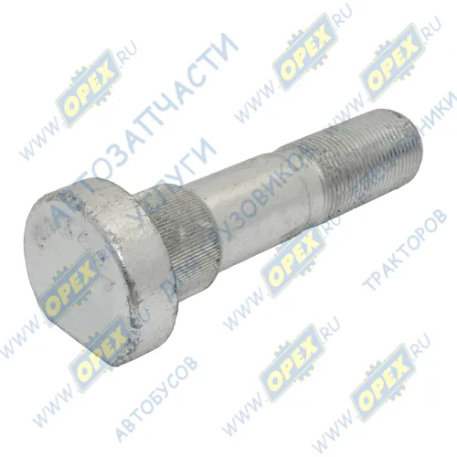 637-00.00.12 Болт С/И М22х96х1,5 Р=40 круглая головка с лыской ступицы задней Madara