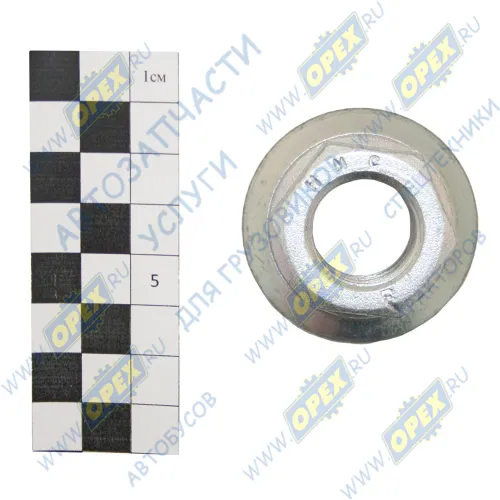 EHN00003S Гайка С/И М22х1,5 h=34 К=33 с упорной шайбой болта колесного (шпильки) HYUNDAI HD170,450,500 Mando1