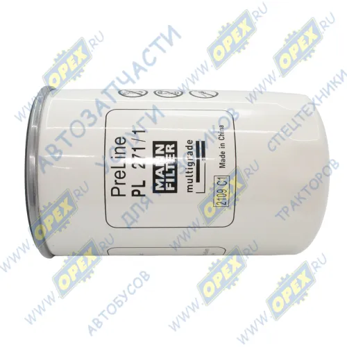 PL271/1 Фильтр топливный сепаратор A=108; F=M12x1.5; G=1-14 UNS; H=185Deutz AG 4504438 ConEq; PL 271/1 Mann2