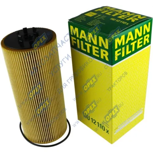 HU 12 110 x Фильтр масляный A=113 B=45 C=56 D=113 H=264 MB Intercity 634 /Intouro I O 560/OC-Serie/Axor I/II, Setra MB Bus (1970-2020); HU 12 110 x Mann