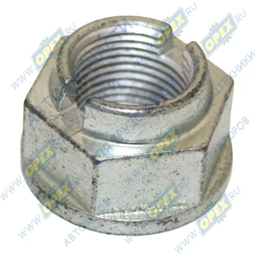 600.182 Гайка С/И М24х2 h=25 К=36 фланцевая с проточкой под шплинт SAF Mansons