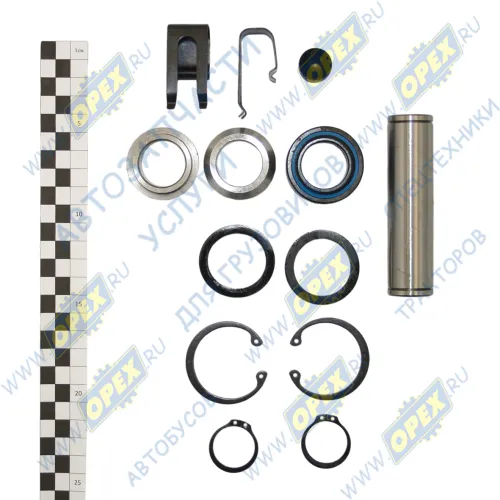 400.568 РМК вилки сцепления КАМАЗ ZF (16S) TGA/TGS/TGX MAN Bus (1970-2020); вал+подш.+ 2 сальн.+ 2 втулки +стопора+стоп. кольца (2 шт) Mansons