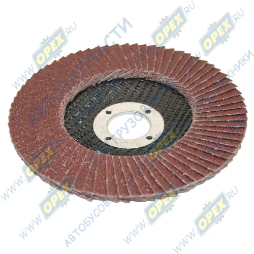 74044 Круг (диск) зачистной шлифовальный лепестковый торцевой для УШМ; 125х22,2мм P80 торцевой MATRIX