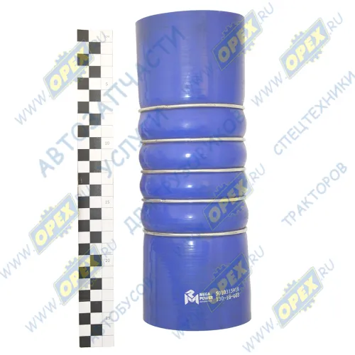 5010315918 Шланг (патрубок) ф80х90 L=240 армирован., подводящий, правый охладителя МАЗ-5440,6430 (дв.ЯМЗ-650) силикон RVI Kerax (2000-2021) MegaPower1