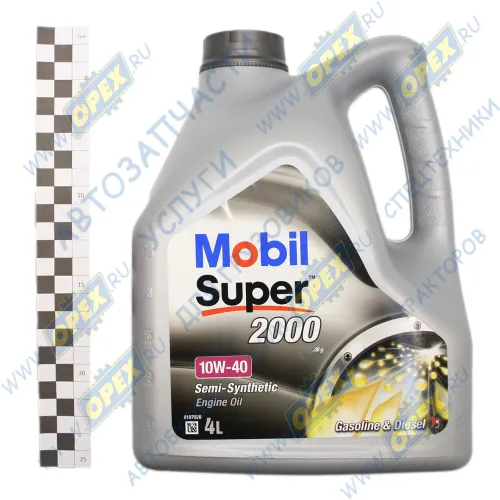 150548 Масло моторное SAE 10W40 п/синт. (легковые) (4л); Super 2000 X1 (арт.152568) Mobil1