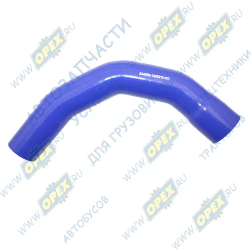 5440В9-1303010-003 Шланг (патрубок) кривой (3 изг.) ф55х65/ф62х72 L=530 радиатора верхний ЯМЗ-651, В9, С9, 653, 652 (Н-136-45-015) Motorist1