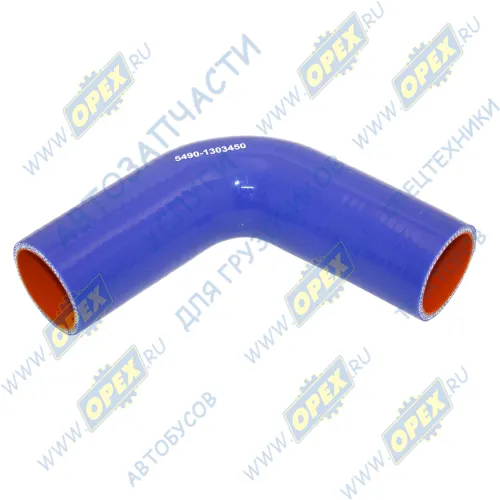 5490-1303450 Шланг ШО (патрубок) кривой ф48 КАМАЗ-5490 радиатора (L=150/150мм) силикон Motorist