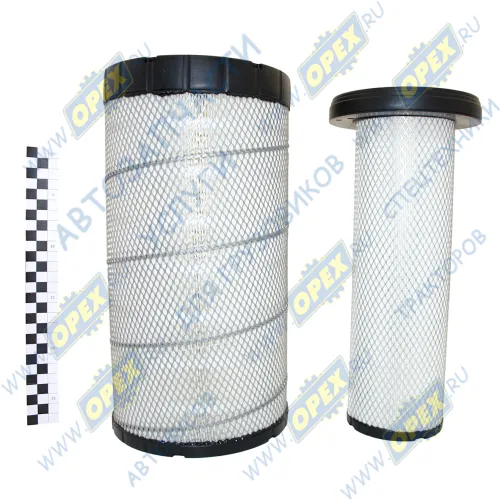 AF25963 Фильтр воздушный КОМПЛЕКТ AF25962+AF25963 P613334+P613335 TE19672+TE19673 AT300487+AT300488 John Deere, Komatsu, Volvo, Камаз 4308 (дв.Cummins) MOVELEX1