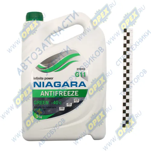 1001002011 Антифриз зеленый G11 -40С (5кг) NIAGARA1
