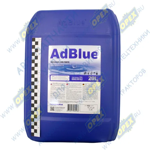 4008000013 Жидкость катализатора адсорбирующая (мочевина) ADBlue Euro-4,5,6; (канистра 20л) NIAGARA1