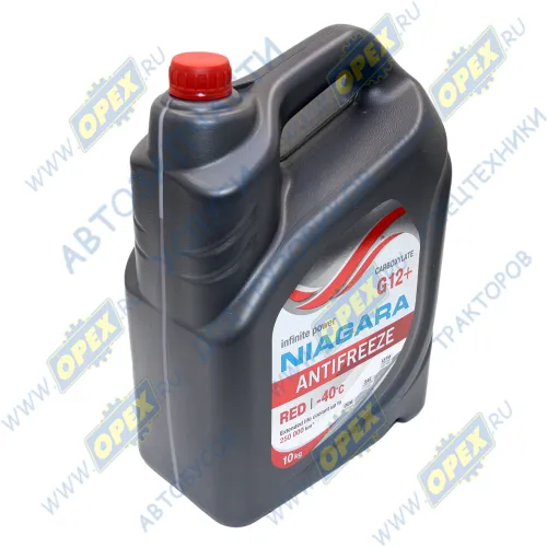 1001001012 Антифриз красный -40С (10кг) G12+; карбоксилатный NIAGARA