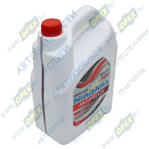 1001001011 Антифриз красный -40С (5кг) G12+; карбоксилатный NIAGARA