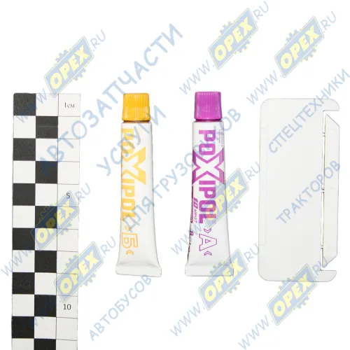 267 Холодная сварка (клей) прозр.; красная уп. 14мл/16г. Poxipol1