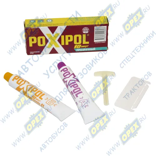 269 Холодная сварка (клей) прозр.; красная уп. 70мл Poxipol