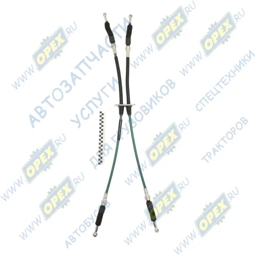 PR.C41RB3.1703016 Трос (комплект) КПП ГАЗон Некст (10т) переключения передач (под рычаг на панели приборов) PRAVT1