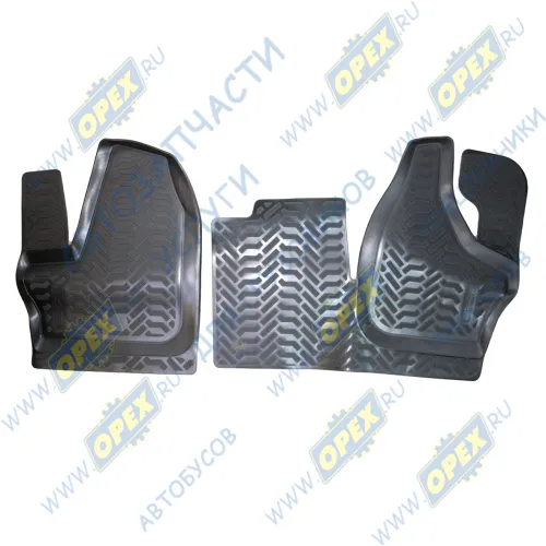 RM64048 Комплект ковриков кабины Газель Некст ГАЗон Некст (рычаг КПП на панели) RedMark