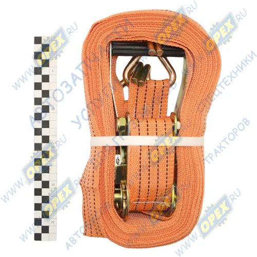 RMSG12.4 Ремень (стяжка) крепления груза 12м до 4тонн; (2х50) RedMark1