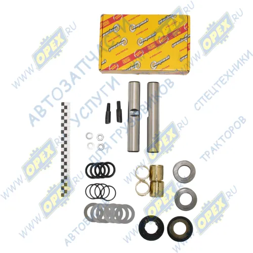 RG33104-3000100 РМК запчастей шкворня (шкворень) ГАЗон Некст,ГАЗ-33104,33106,Валдай (2 шкворня,2 кольца,4 втулки) (42х0х0); (полный) Riginal