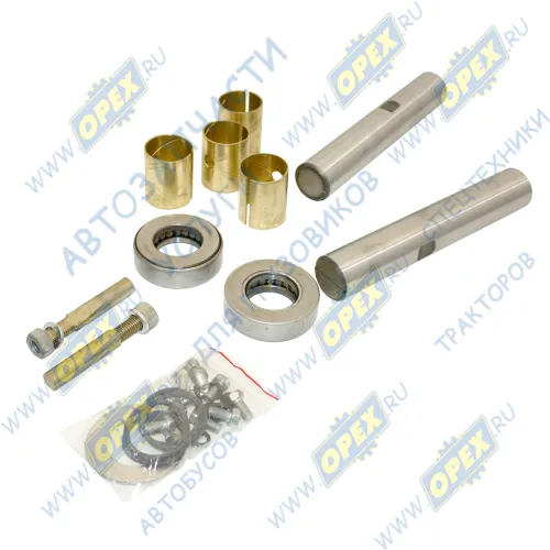 RG3205-3000100 Шкворень ф38х220 с пазом на торце, поворотного кулака ЗИЛ-130,ПАЗ,ЛАЗ (комплект на ось ПОЛНЫЙ) Riginal