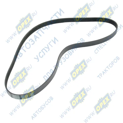 6РК-1370 Ремень поликлиновой 6РК1370 привода вентилятора ЯМЗ-534,536, CITROEN // DODGE // FIAT // MITSUBISHI // OPEL // PEUGEOT; ГАЗ дв.ЗМЗ-406 с ГУР Rubena