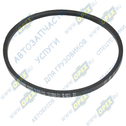 B 937Lw Ремень клиновой 14х10х937 компрессора,КРАЗ,все МАЗ ЕВРО-3; гладкий (17x897) Rubena