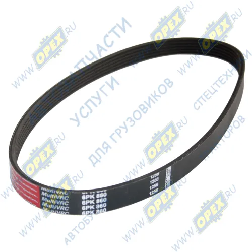 6РК860 Ремень поликлиновой 6РК860 FORD Fiesta/Ka 1.3 95-97, Peugeot 306 1.9HDi 99> AUDI / CITROEN / HONDA / PEUGEOT /RENAULT / TRUCKS /SKODA /TOYOTA /VOLKSWA; генератора ЯМЗ ЕВРО-3 658-1307071 Rubena