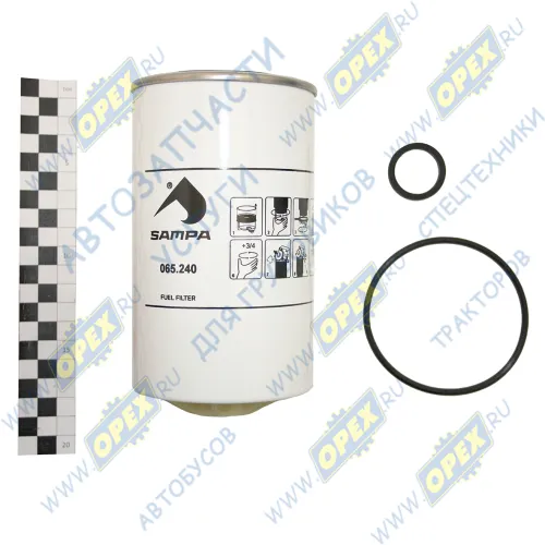 065.240 Фильтр топливный сепаратор A=93 H=174 G=1-14 UNS без колбы КамАЗ-4308 (дв.Cummins B5.9); WK 940/36 x Sampa2